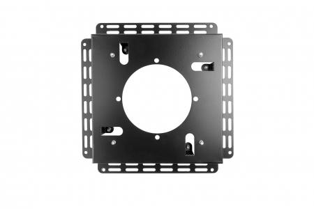 Решетка теневая под плитку РТМ 200х200мм для вентилятора d100мм черная металлическая